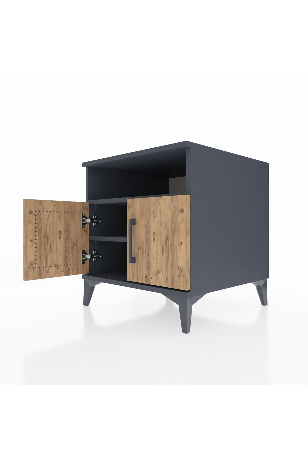 Kronos Komodin 2 Raflı 2 Kapaklı 60x59x64 - S78M009V6C