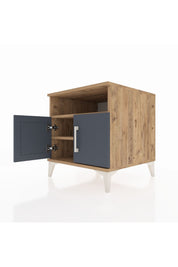 Kronos Komodin 2 Raflı 2 Kapaklı 60x59x64 - S78M009V8C