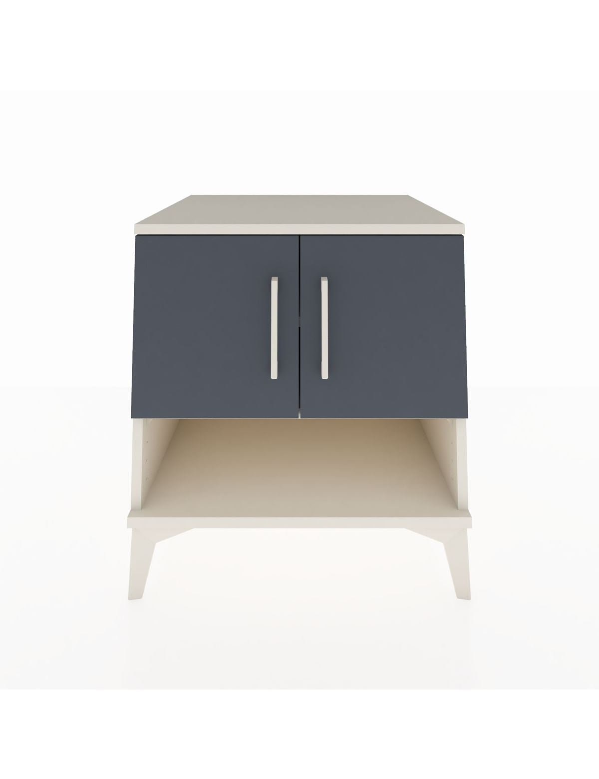 Kronos Komodin 2 Raflı 2 Kapaklı 60x59x64 Aytaşı-Antrasit