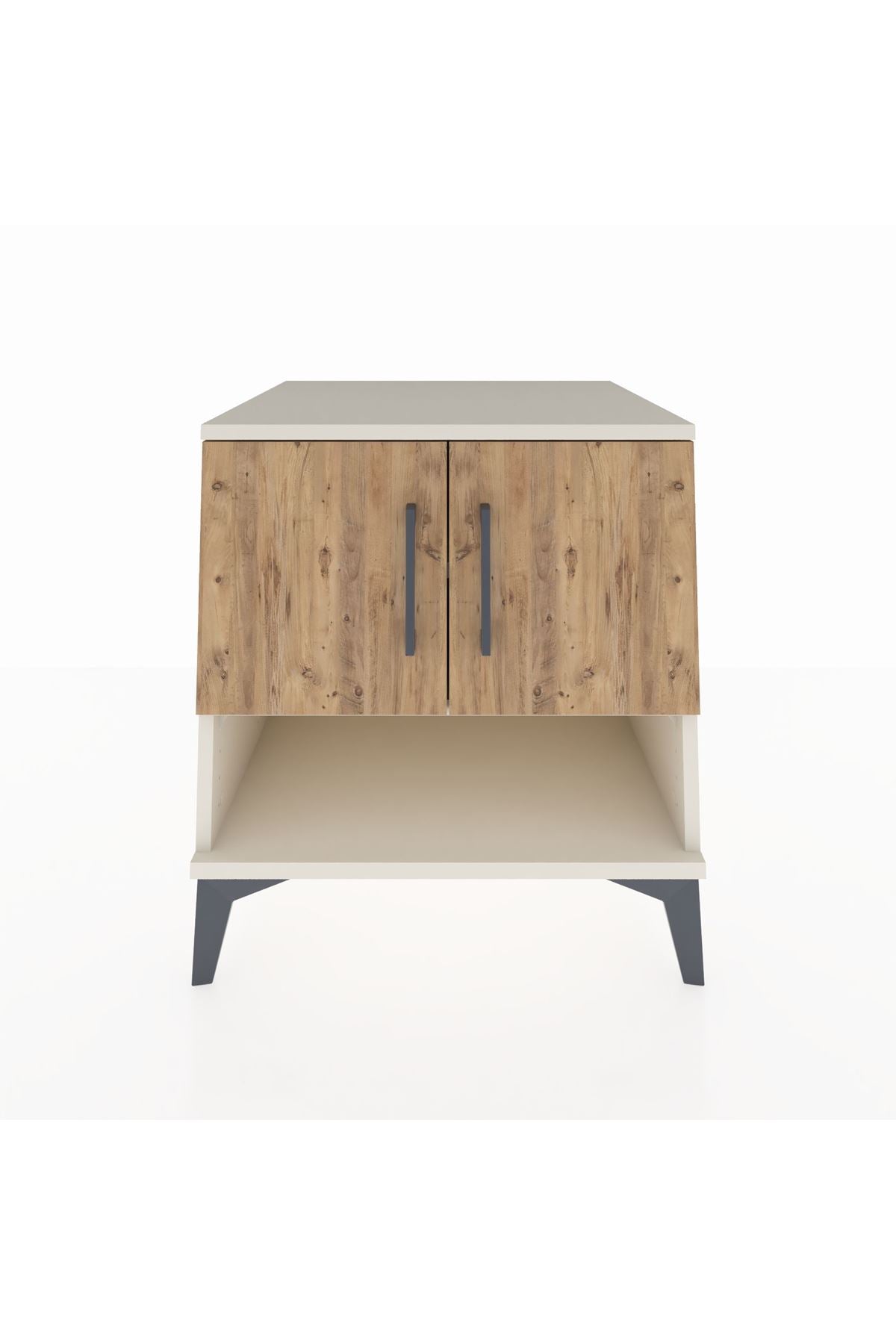 Kronos Komodin 2 Raflı 2 Kapaklı 60x59x64 Aytaşı-Çam