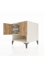 Kronos Komodin 2 Raflı 2 Kapaklı 60x59x64 - S78M010V3C