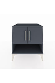 Kronos Komodin 2 Raflı 2 Kapaklı 60x59x64 Antrasit-Antrasit