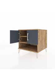 Kronos Komodin 2 Raflı 2 Kapaklı 60x59x64 - S78M010V8C