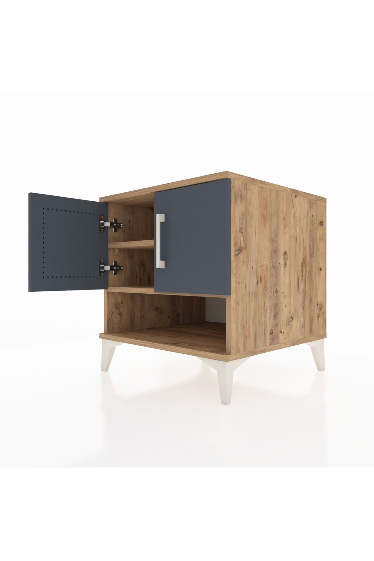 Kronos Komodin 2 Raflı 2 Kapaklı 60x59x64 - S78M010V8C