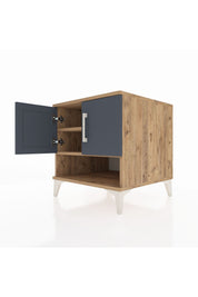 Kronos Komodin 2 Raflı 2 Kapaklı 60x59x64 - S78M010V8C