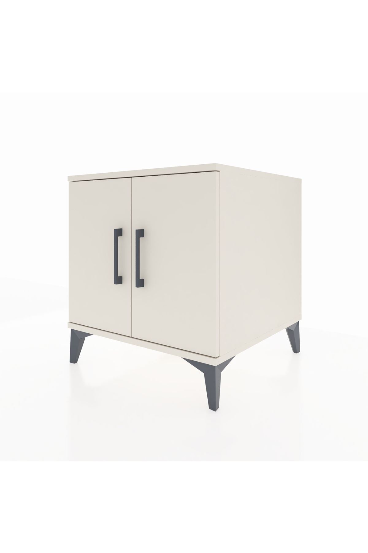 Kronos Komodin 2 Raflı 2 Kapaklı 60x59x64 Aytaşı-Aytaşı