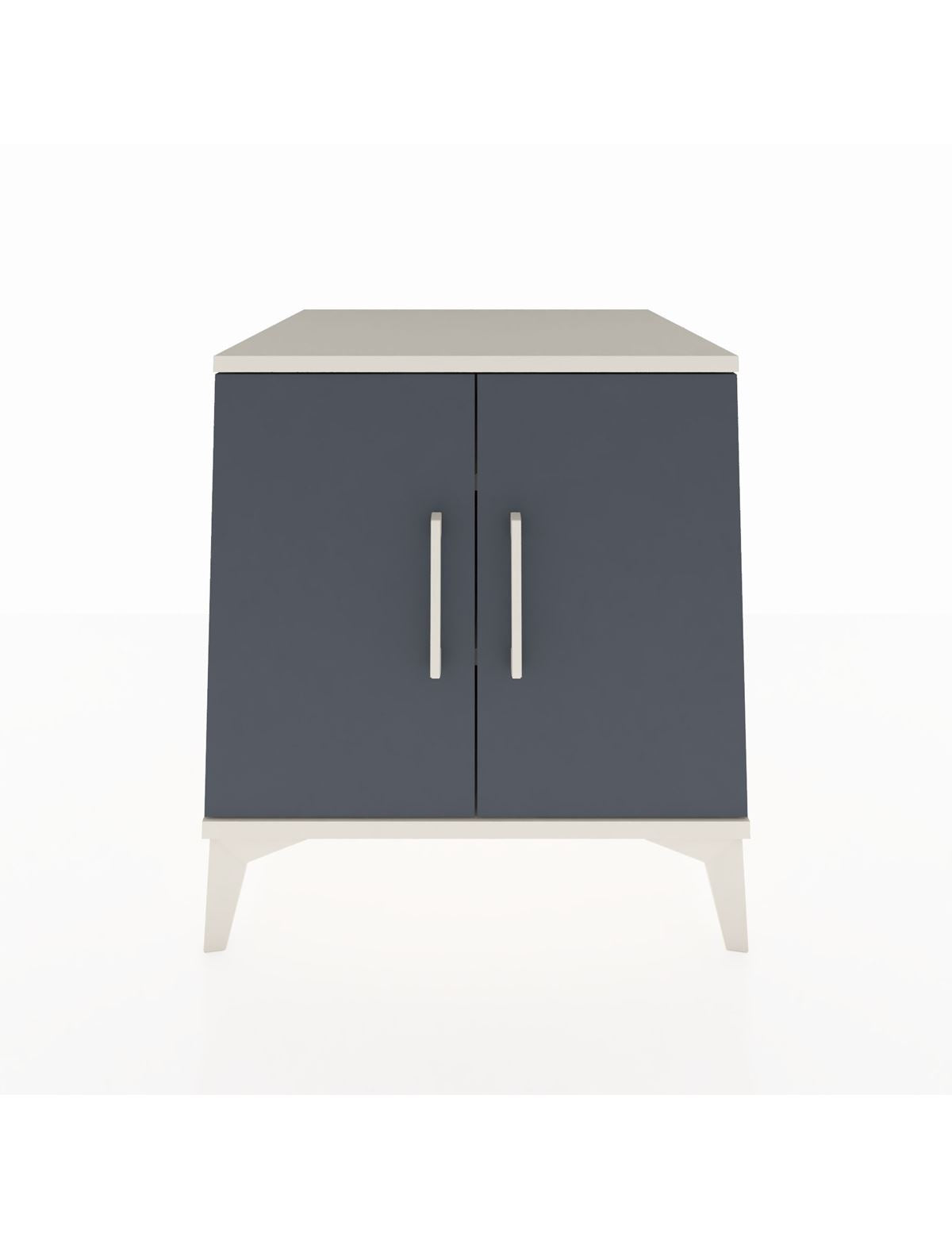 Kronos Komodin 2 Raflı 2 Kapaklı 60x59x64 Aytaşı-Antrasit