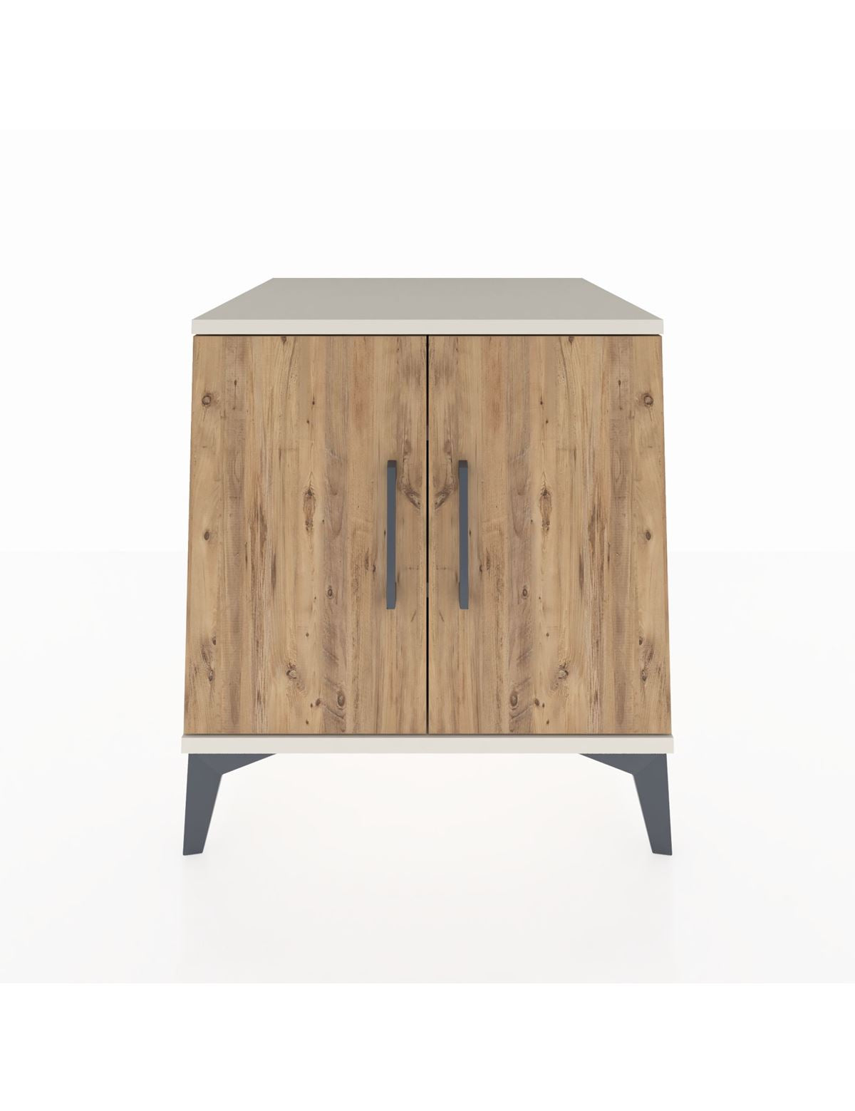 Kronos Komodin 2 Raflı 2 Kapaklı 60x59x64 Aytaşı-Çam