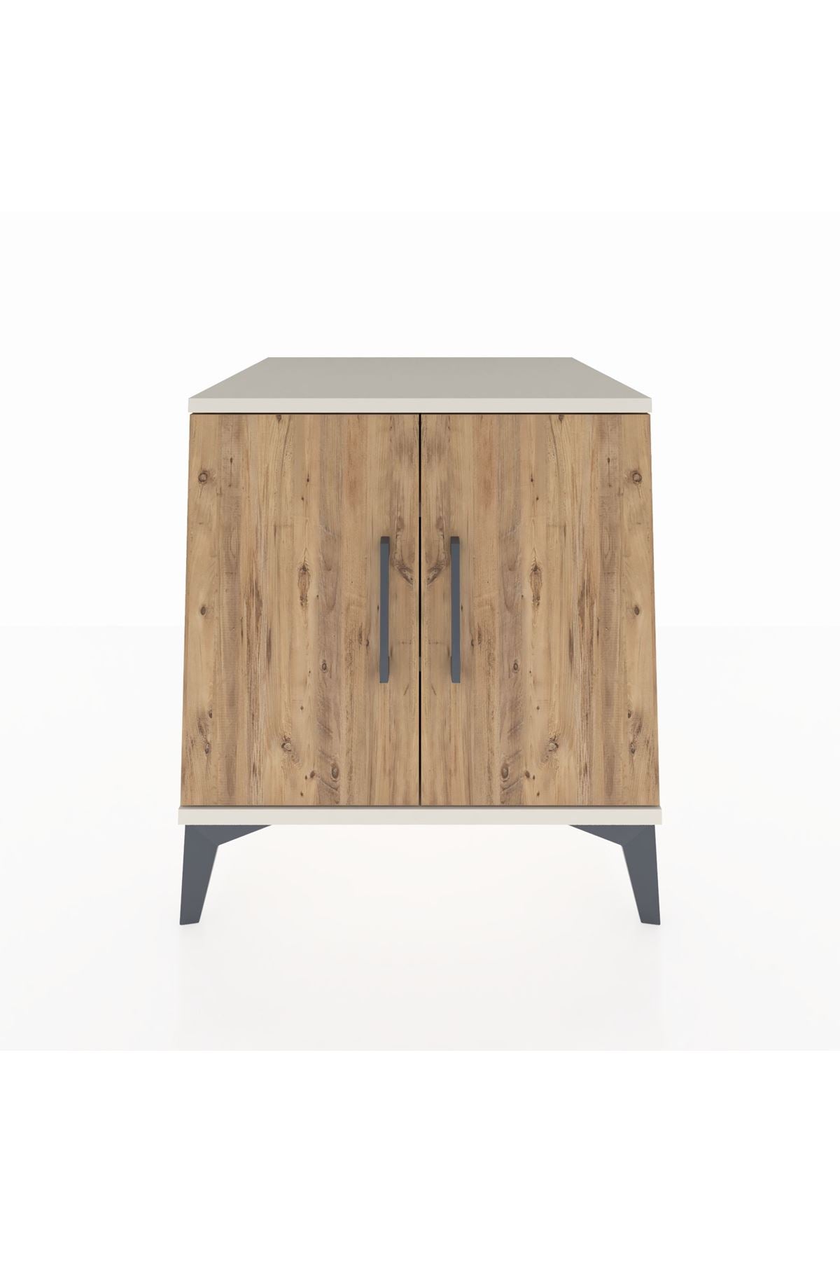 Kronos Komodin 2 Raflı 2 Kapaklı 60x59x64 Aytaşı-Çam