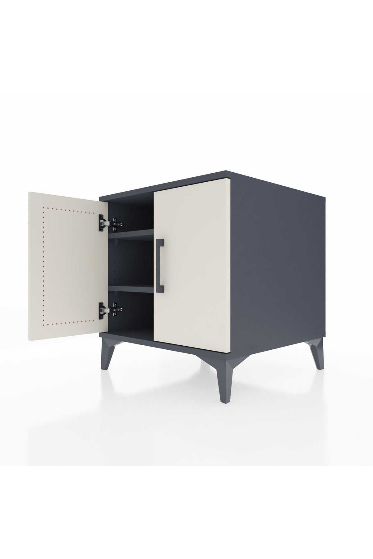 Kronos Komodin 2 Raflı 2 Kapaklı 60x59x64 - S78M011V4C