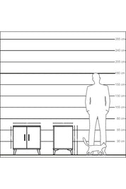 Kronos Komodin 2 Raflı 2 Kapaklı 60x59x64 - S78M011V5C