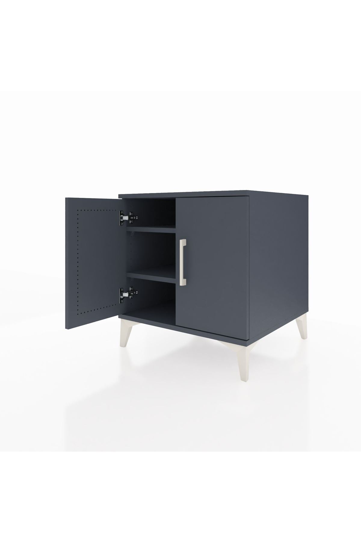 Kronos Komodin 2 Raflı 2 Kapaklı 60x59x64 - S78M011V5C