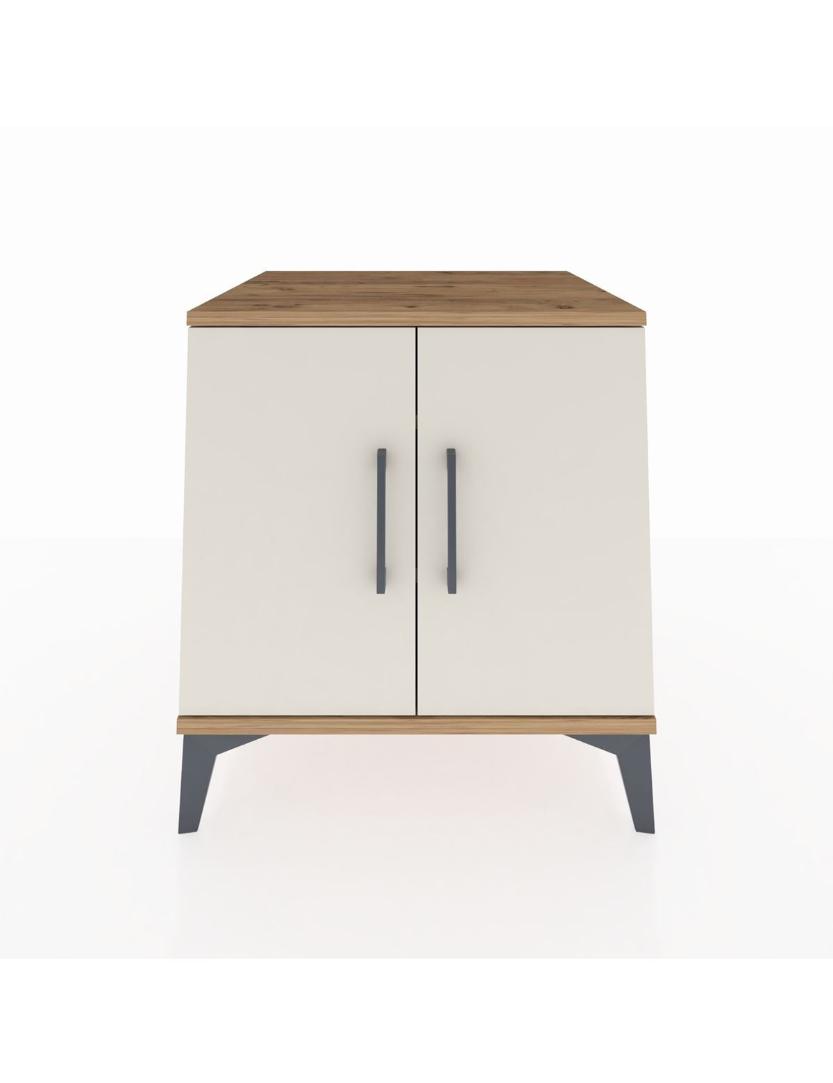 Kronos Komodin 2 Raflı 2 Kapaklı 60x59x64 Çam-Aytaşı