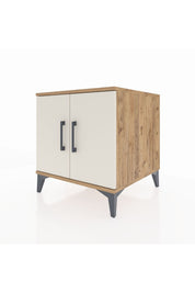 Kronos Komodin 2 Raflı 2 Kapaklı 60x59x64 Çam-Aytaşı