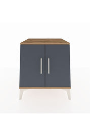 Kronos Komodin 2 Raflı 2 Kapaklı 60x59x64 Çam-Antrasit