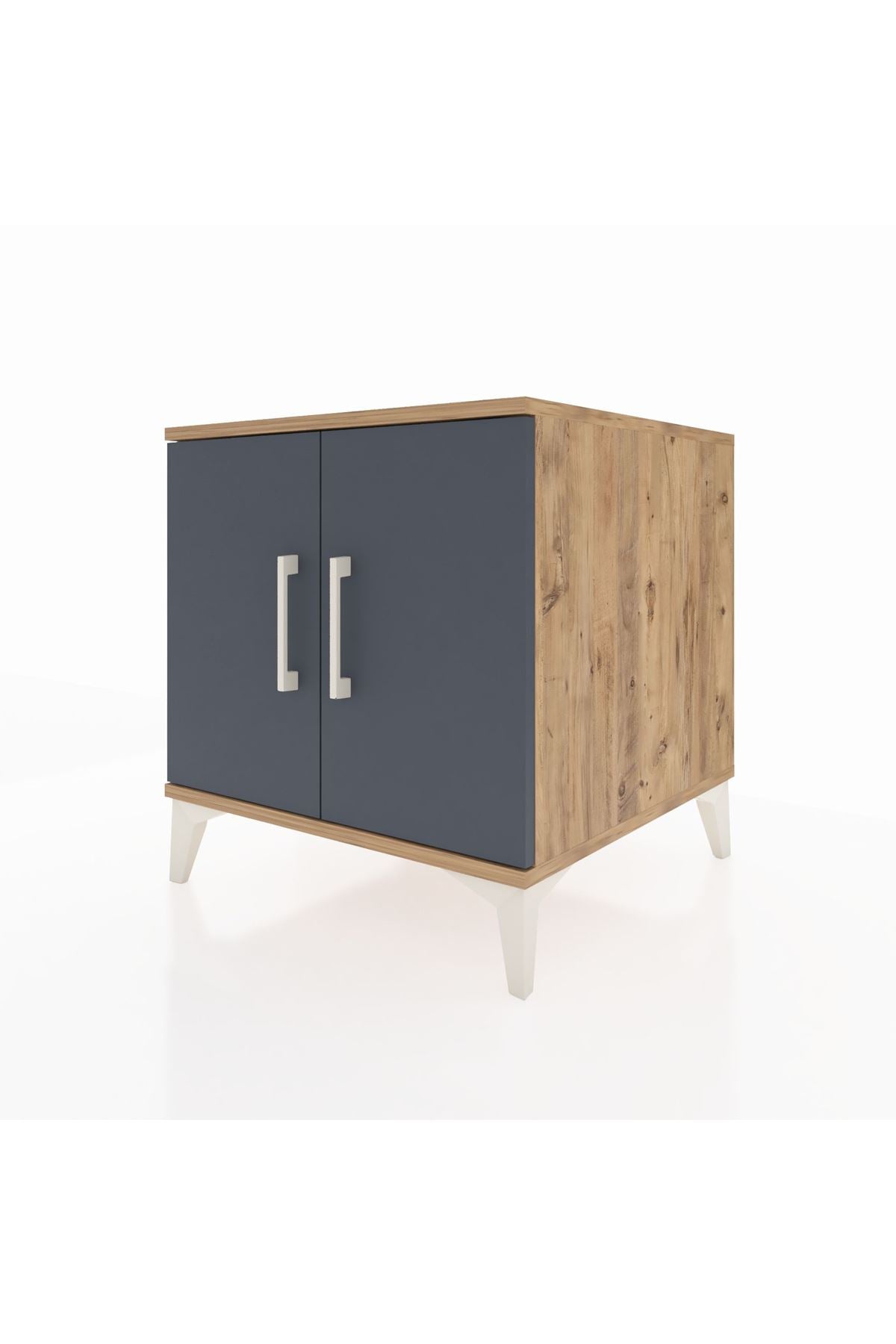 Kronos Komodin 2 Raflı 2 Kapaklı 60x59x64 - S78M011V8C