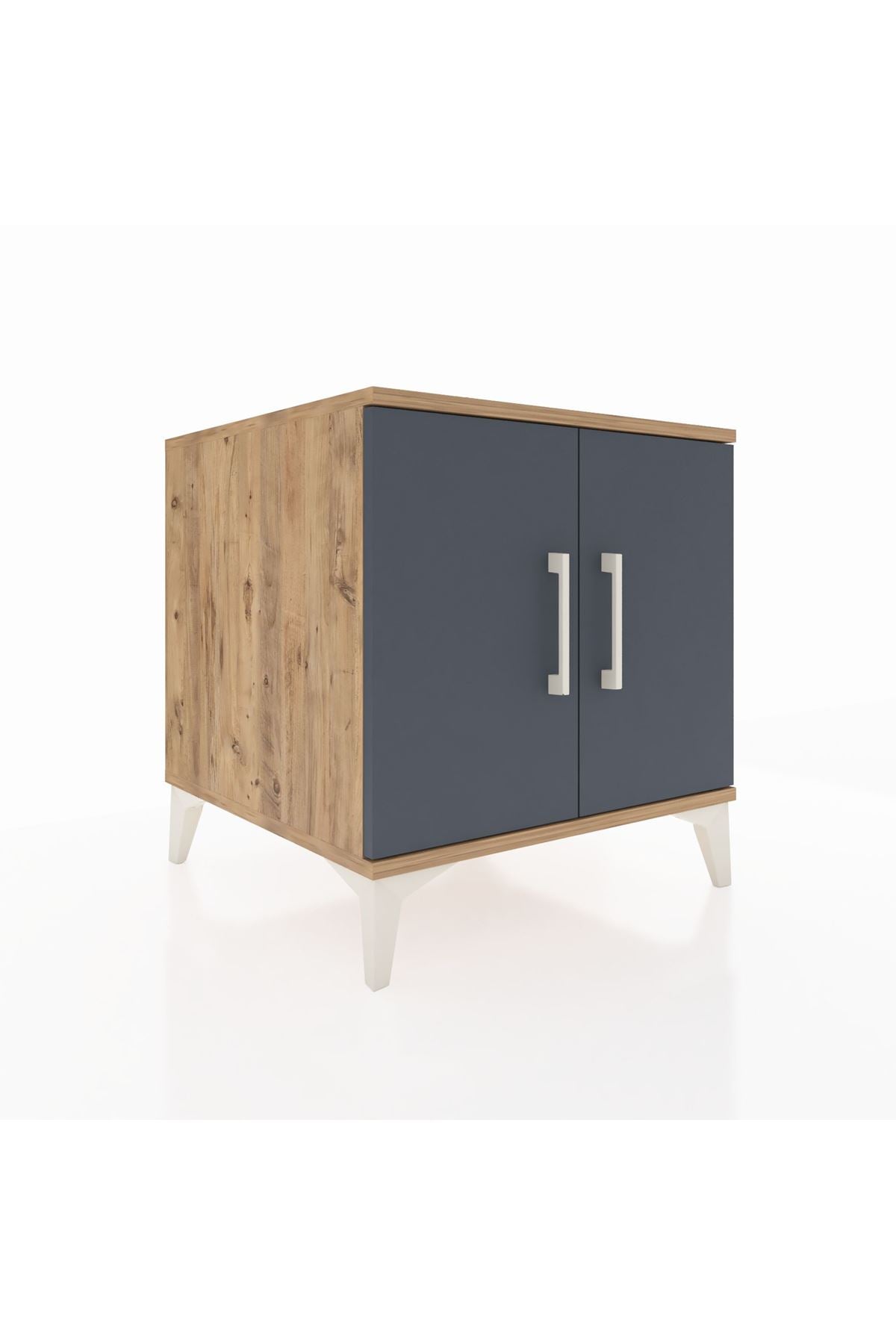 Kronos Komodin 2 Raflı 2 Kapaklı 60x59x64 - S78M011V8C