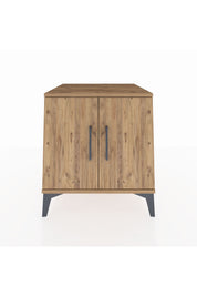 Kronos Komodin 2 Raflı 2 Kapaklı 60x59x64 Çam-Çam