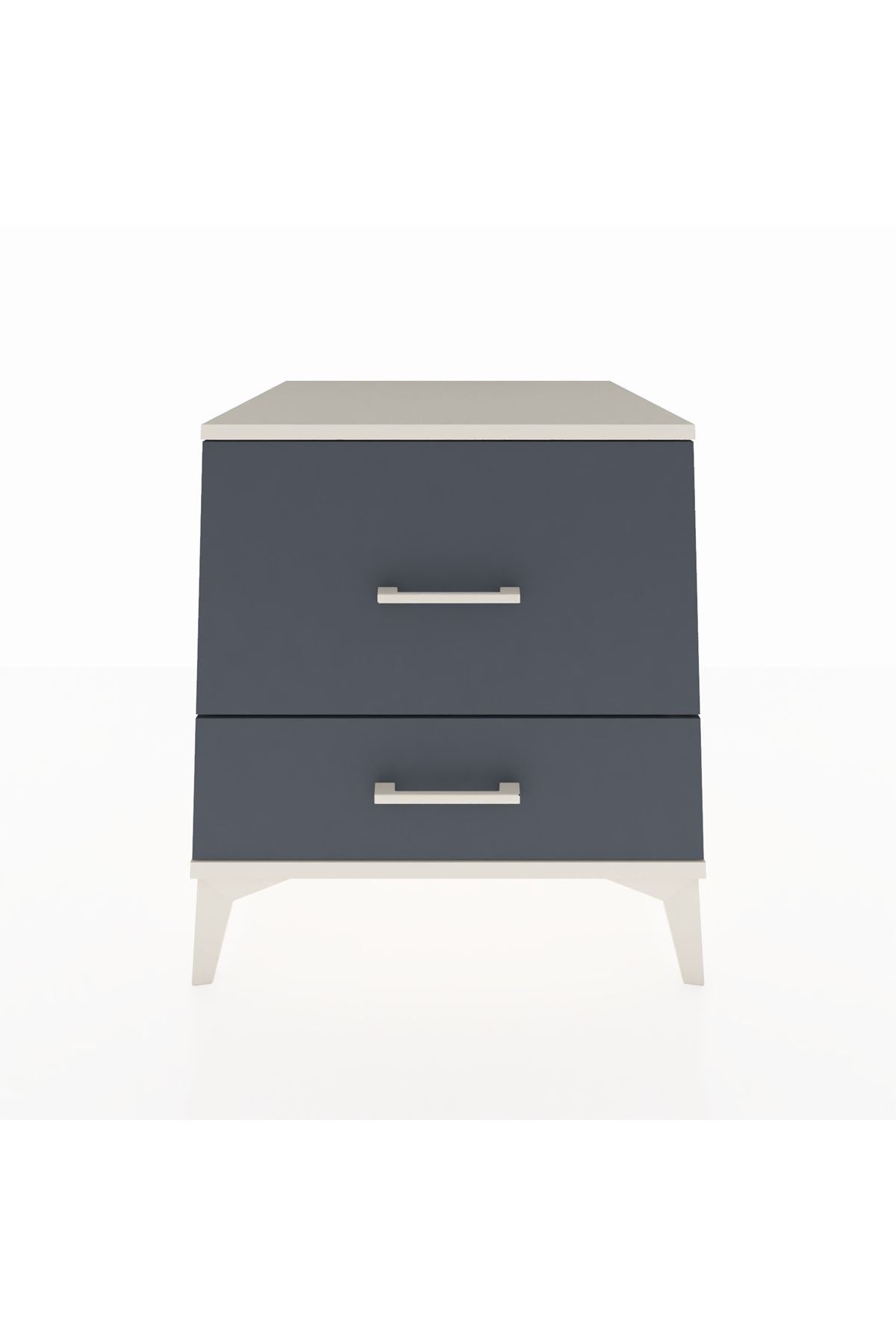 Kronos Komodin 2 Çekmeceli 60x59x64 Aytaşı-Antrasit