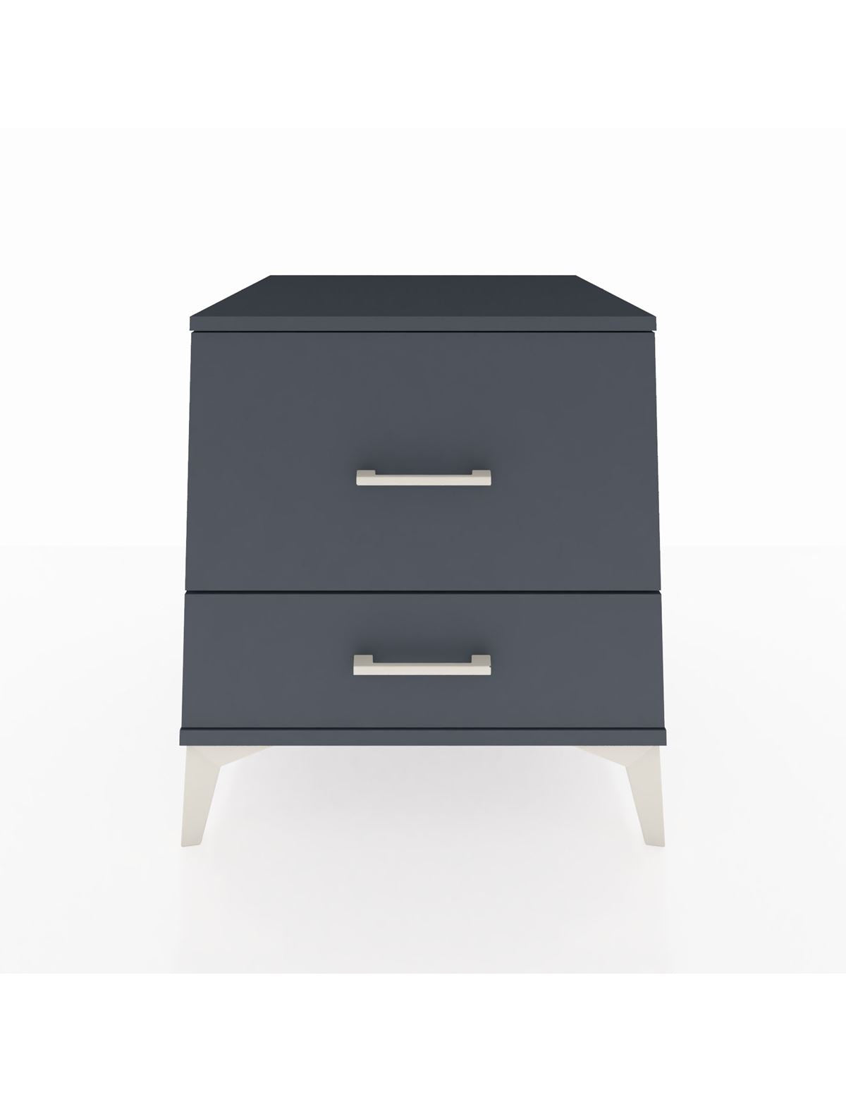 Kronos Komodin 2 Çekmeceli 60x59x64 Antrasit-Antrasit