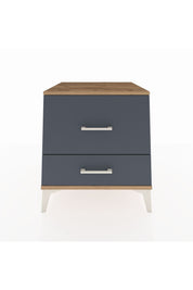 Kronos Komodin 2 Çekmeceli 60x59x64 Çam-Antrasit
