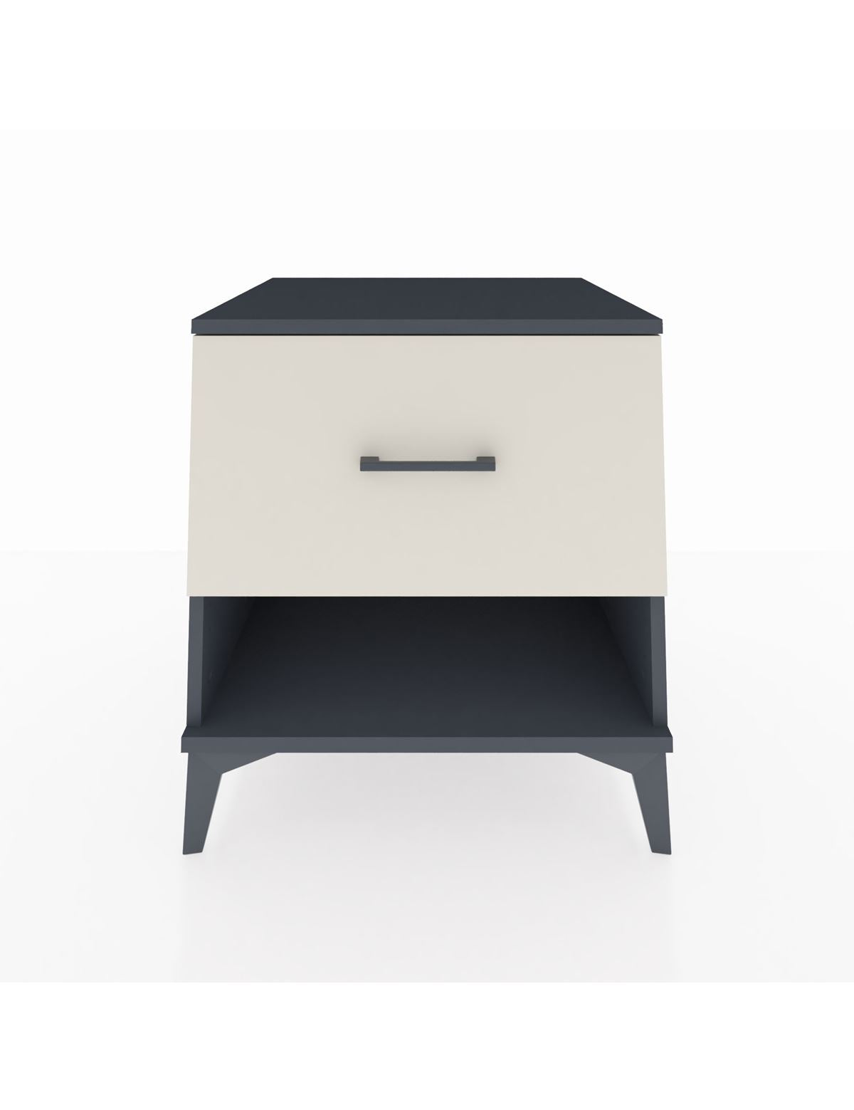 Kronos Komodin Tek Çekmeceli 60x59x64 Antrasit-Aytaşı