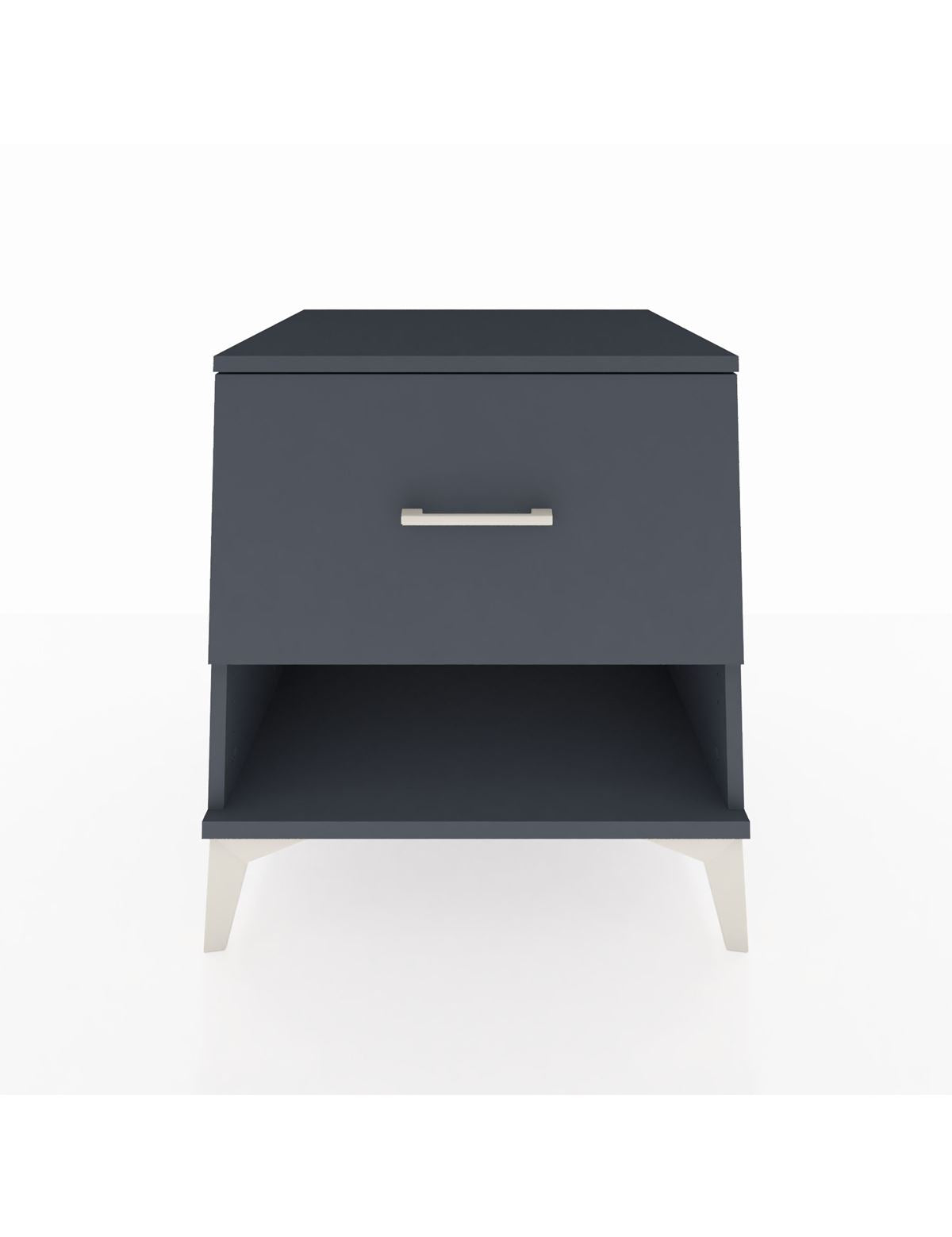 Kronos Komodin Tek Çekmeceli 60x59x64 Antrasit-Antrasit