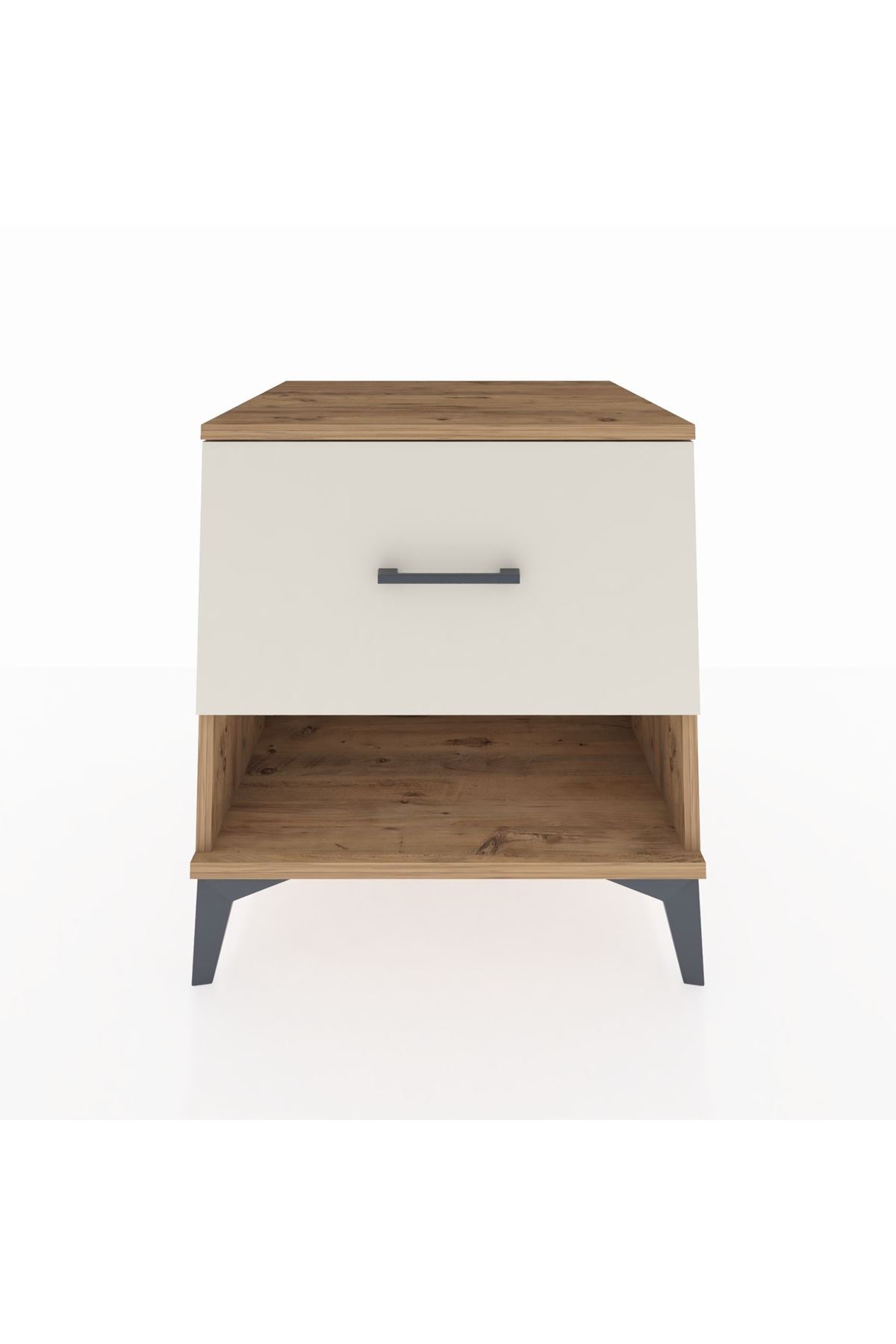 Kronos Komodin Tek Çekmeceli 60x59x64 Çam-Aytaşı