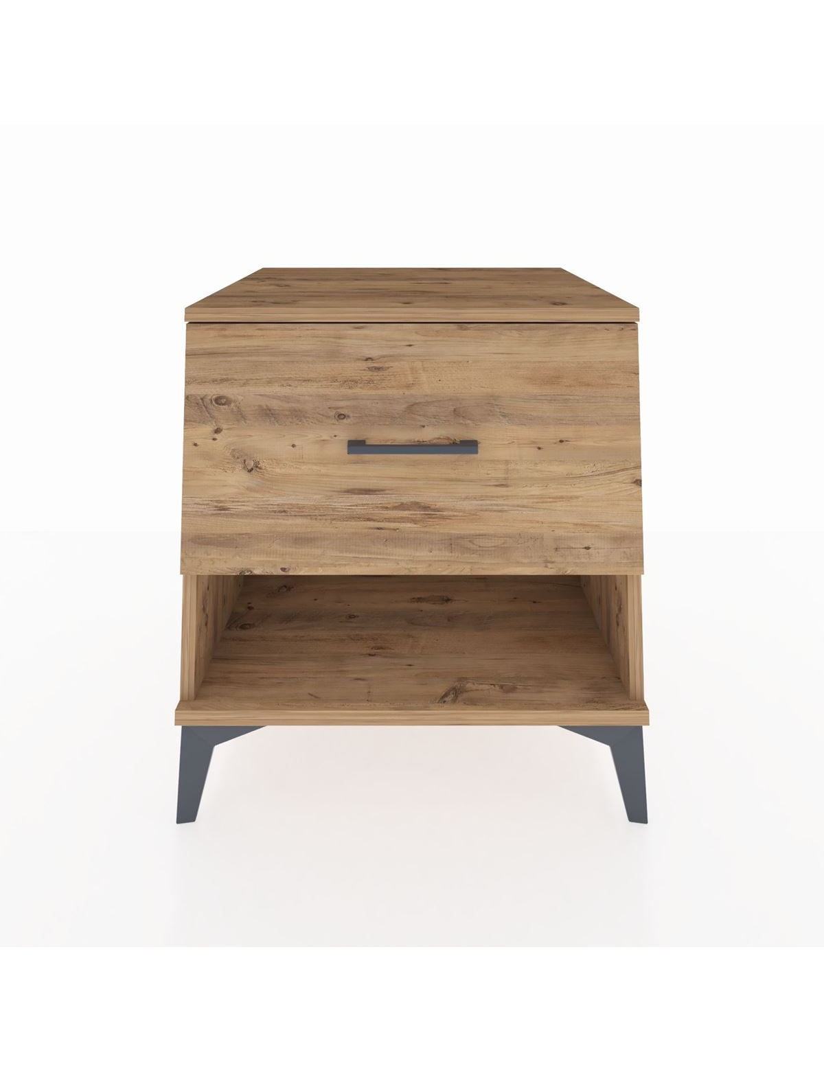 Kronos Komodin Tek Çekmeceli 60x59x64 Çam-Çam