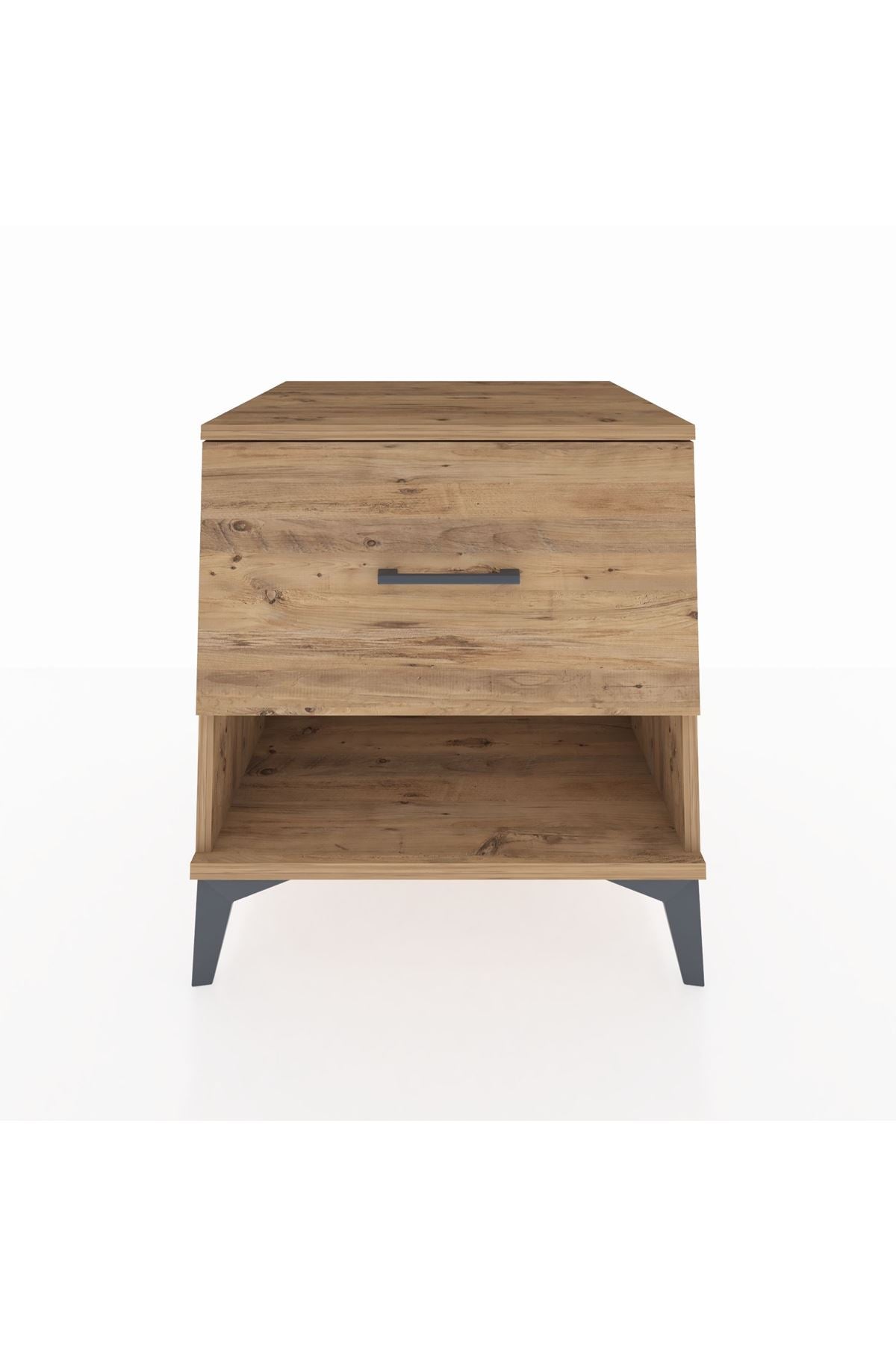 Kronos Komodin Tek Çekmeceli 60x59x64 Çam-Çam