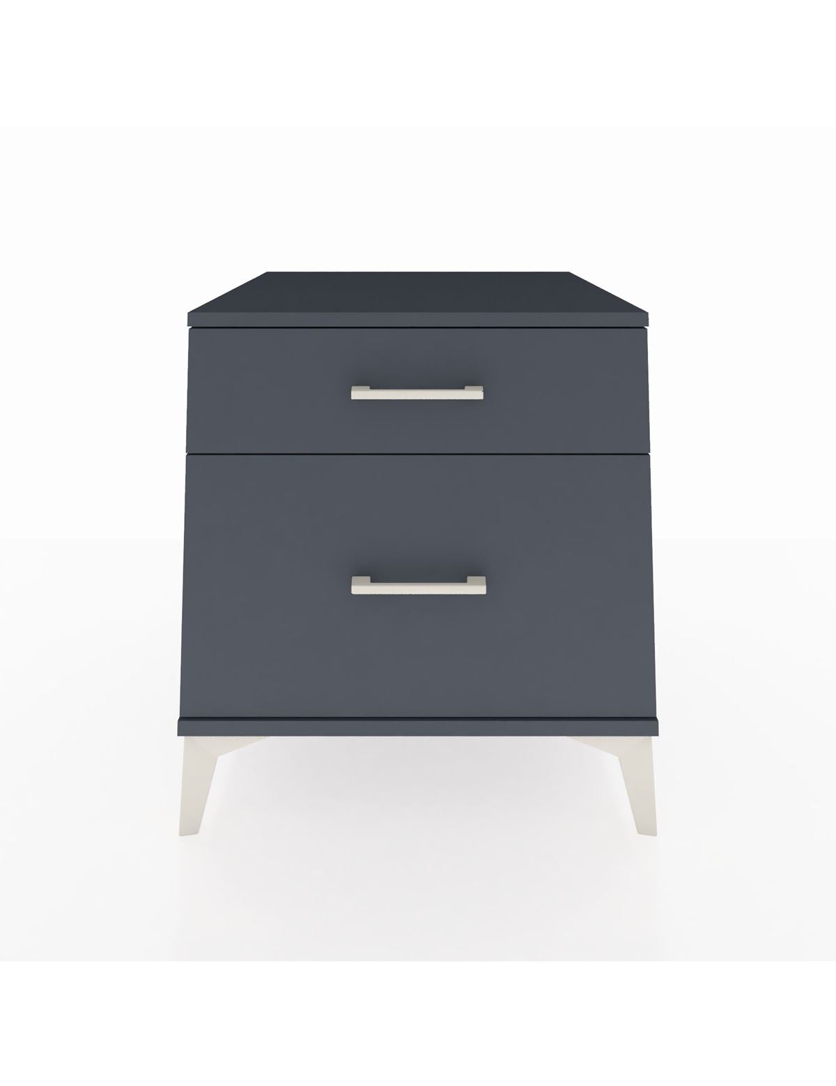 Kronos Komodin 2 Çekmeceli 60x59x64 Antrasit-Antrasit