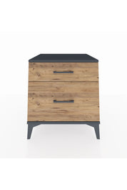 Kronos Komodin 2 Çekmeceli 60x59x64 Antrasit-Çam