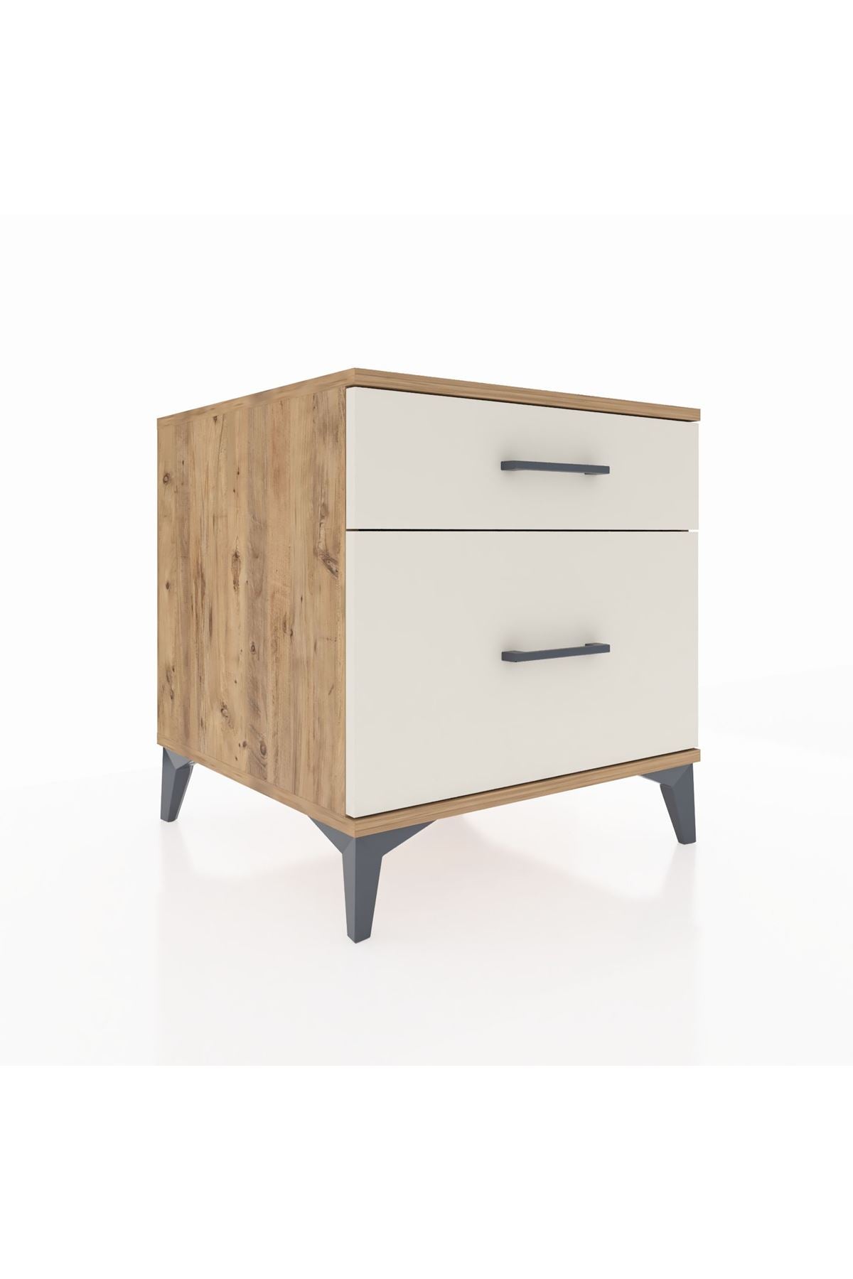 Kronos Komodin 2 Çekmeceli 60x59x64 Çam-Aytaşı