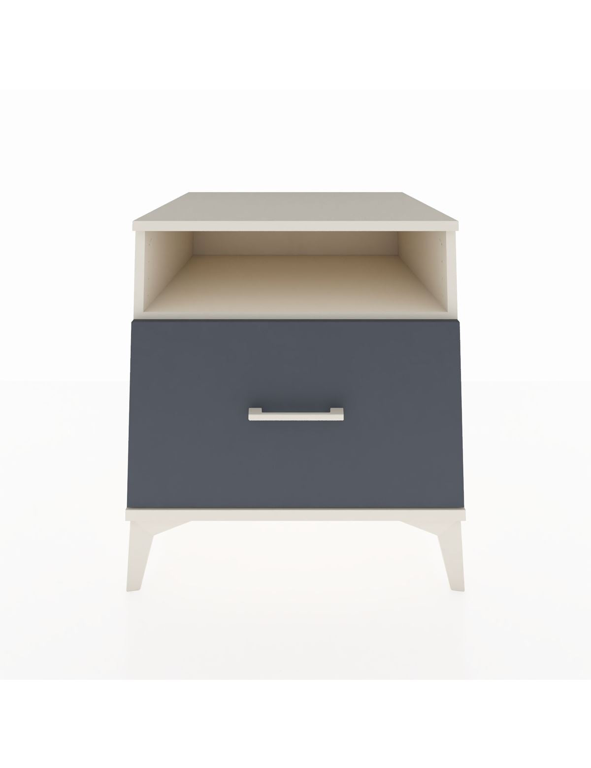 Kronos Komodin Tek Raflı Tek Çekmeceli 60x59x64 Aytaşı-Antrasit