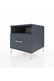 Kronos Komodin Tek Raflı Tek Çekmeceli 60x59x64 Antrasit-Antrasit