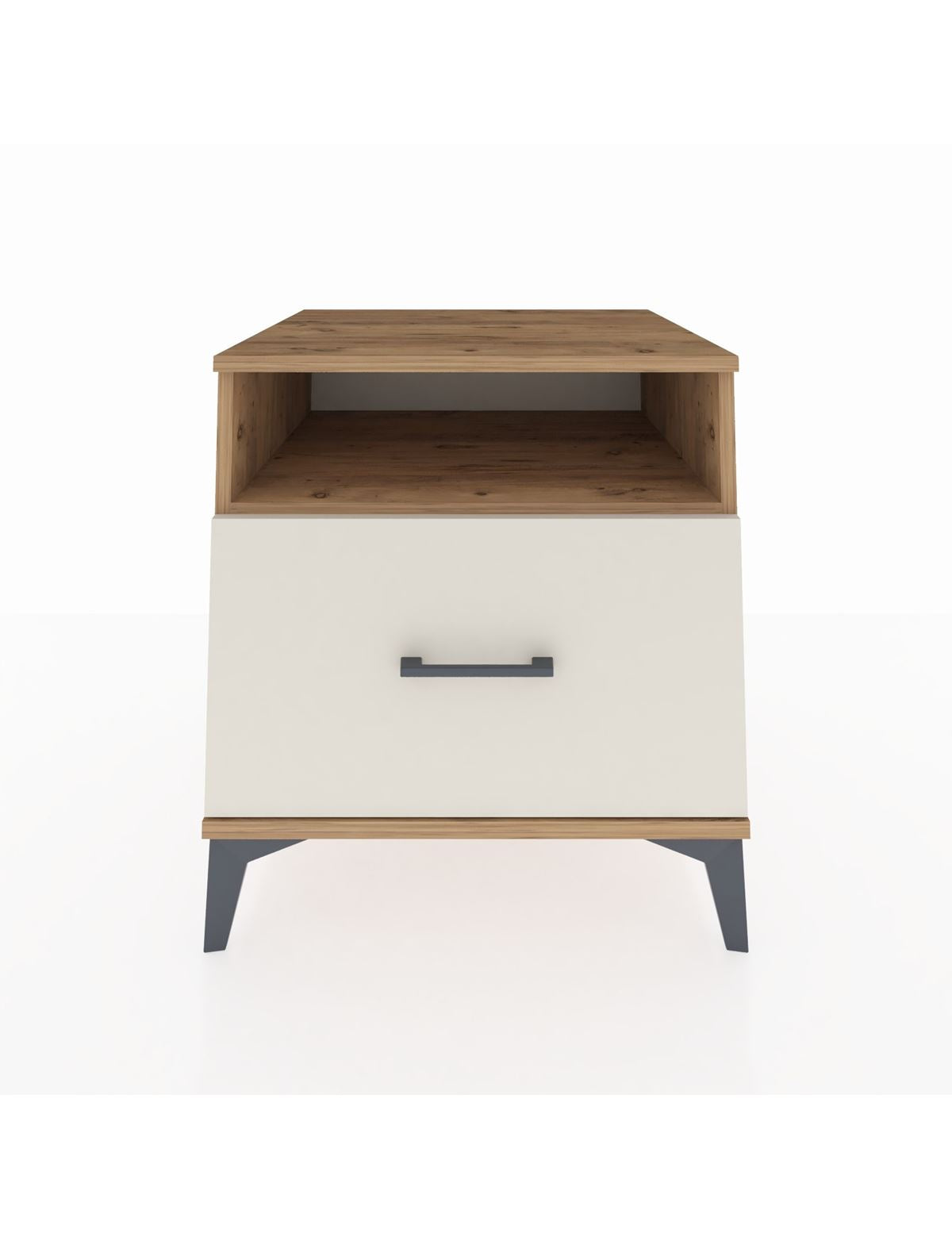 Kronos Komodin Tek Raflı Tek Çekmeceli 60x59x64 Çam-Aytaşı