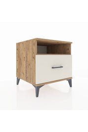 Kronos Komodin Tek Raflı Tek Çekmeceli 60x59x64 Çam-Aytaşı