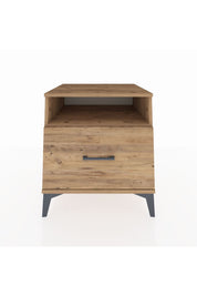 Kronos Komodin Tek Raflı Tek Çekmeceli 60x59x64 Çam-Çam