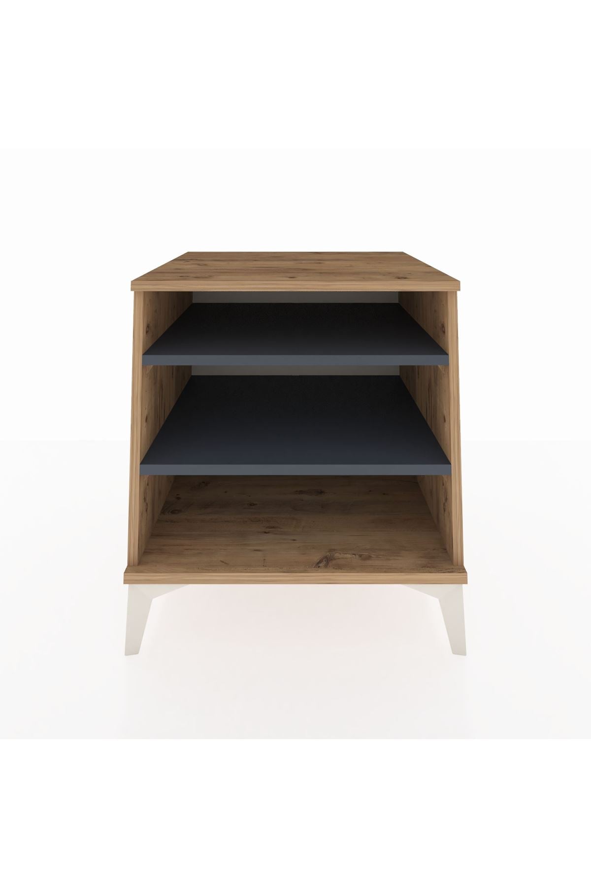 Kronos Komodin 2 Raflı 60x59x64 Çam-Antrasit