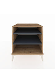 Kronos Komodin 2 Raflı 60x59x64 Çam-Antrasit