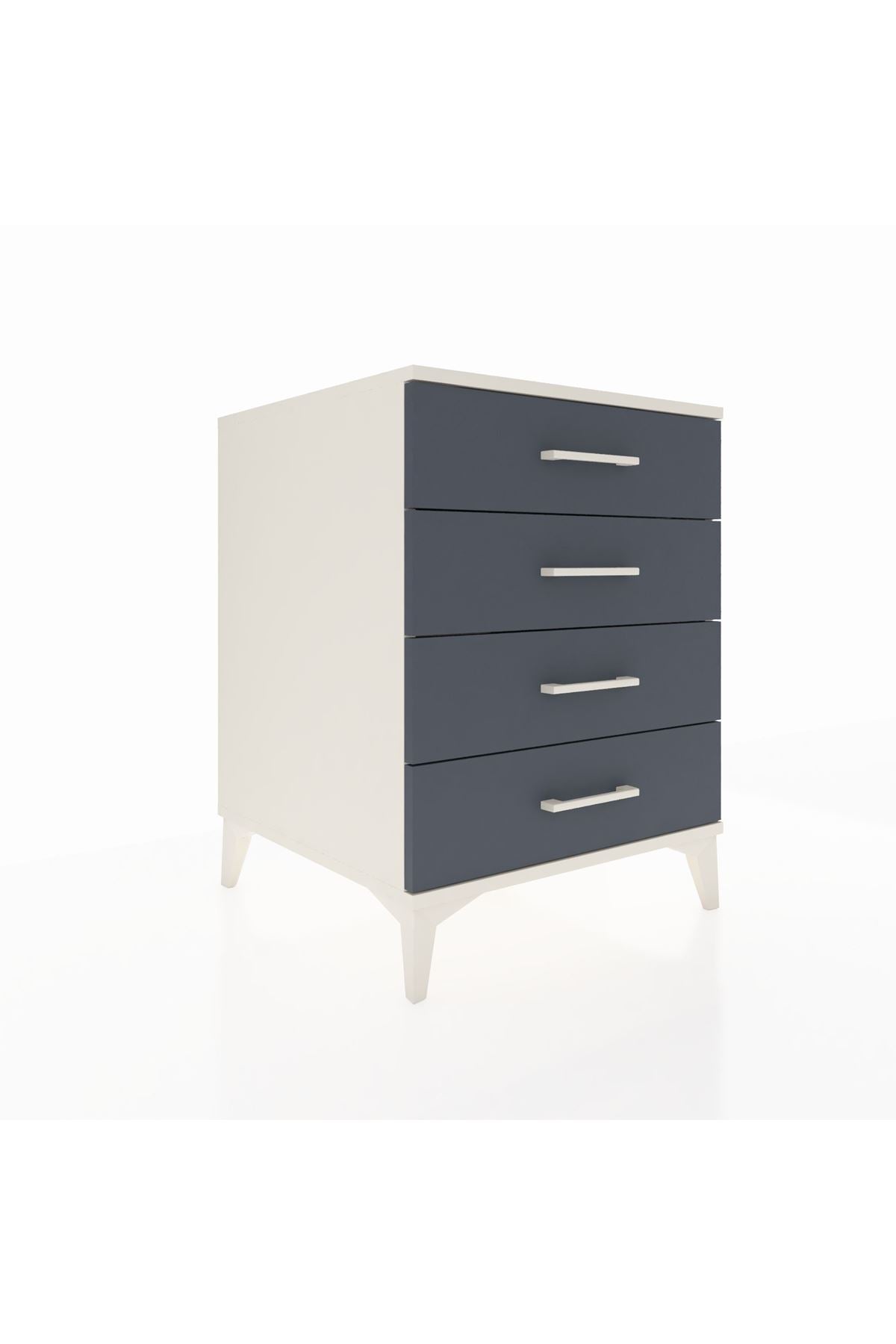 Kronos Komodin 4 Çekmeceli 60x59x80 Aytaşı-Antrasit