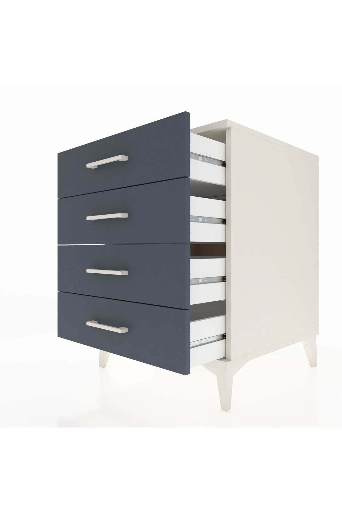 Kronos Komodin 4 Çekmeceli 60x59x80 Aytaşı-Antrasit