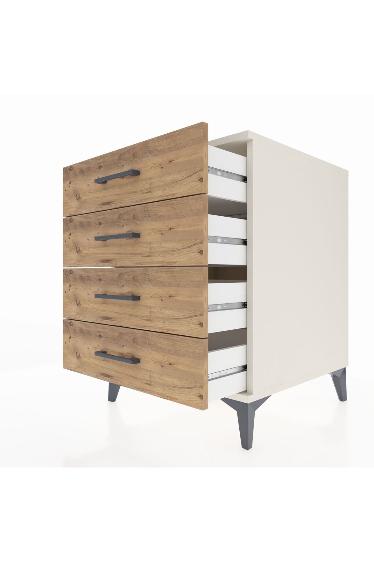Kronos Komodin 4 Çekmeceli 60x59x80 Aytaşı-Çam