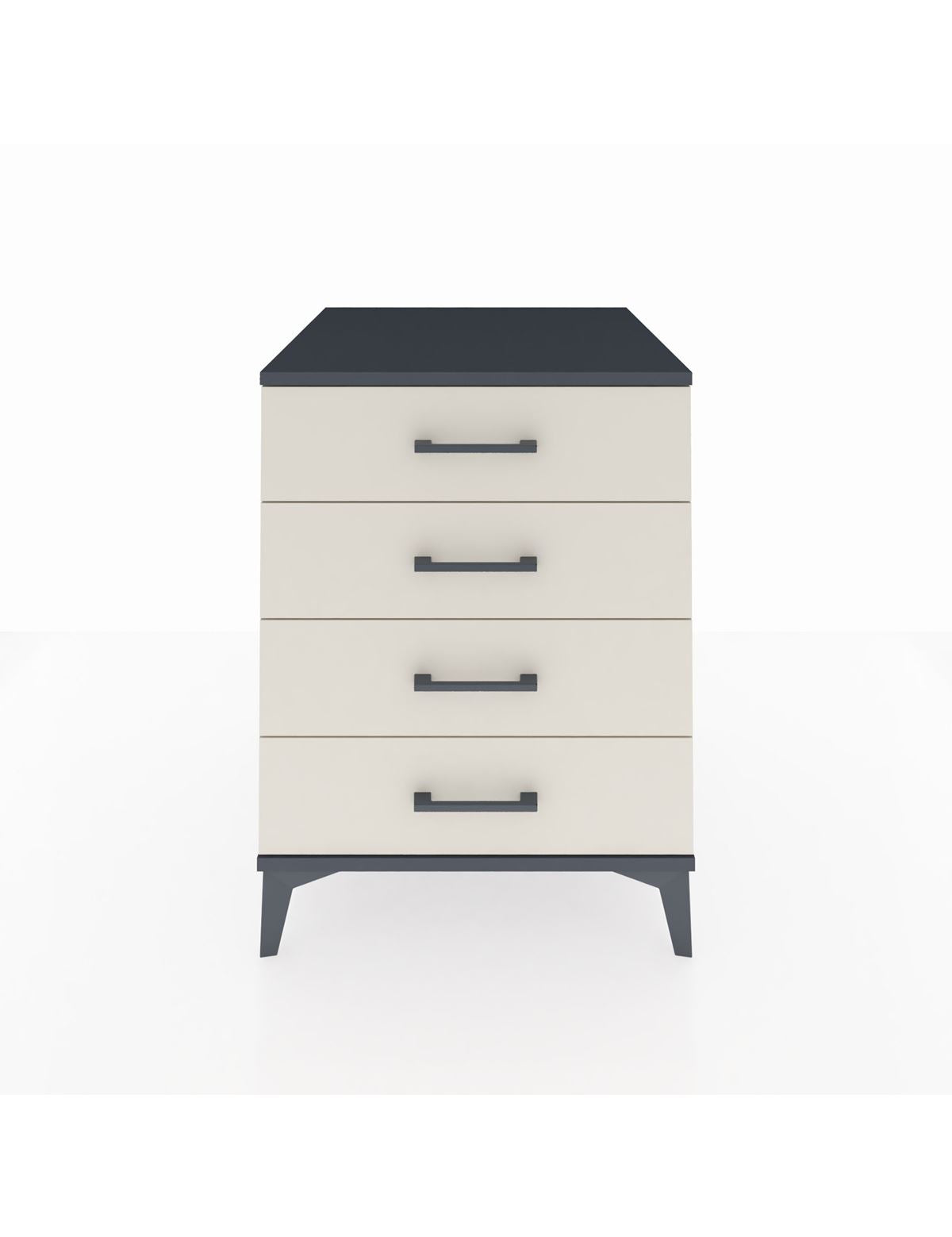 Kronos Komodin 4 Çekmeceli 60x59x80 Antrasit-Aytaşı