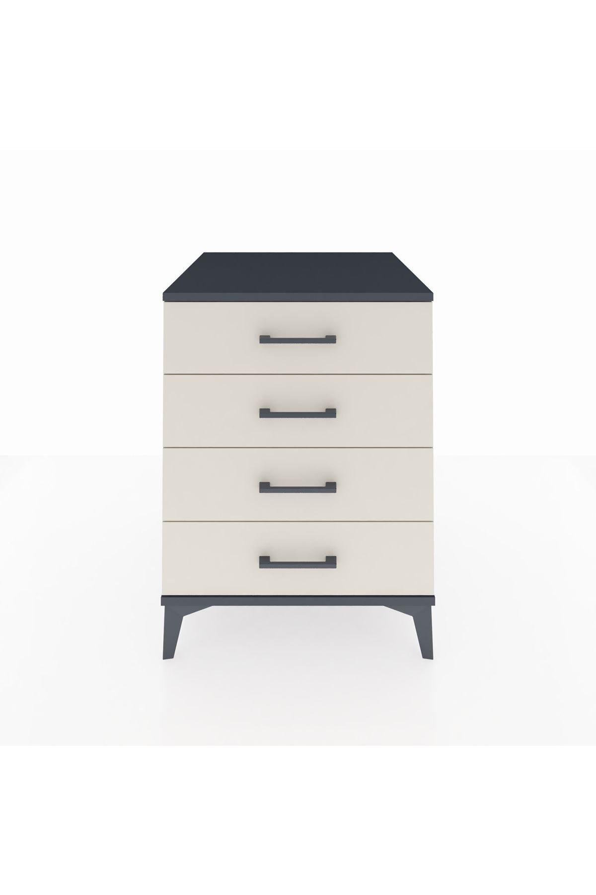 Kronos Komodin 4 Çekmeceli 60x59x80 Antrasit-Aytaşı