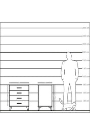 Kronos Komodin 4 Çekmeceli 60x59x80 Antrasit-Aytaşı