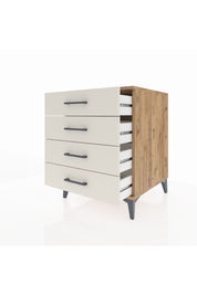 Kronos Komodin 4 Çekmeceli 60x59x80 Çam-Aytaşı