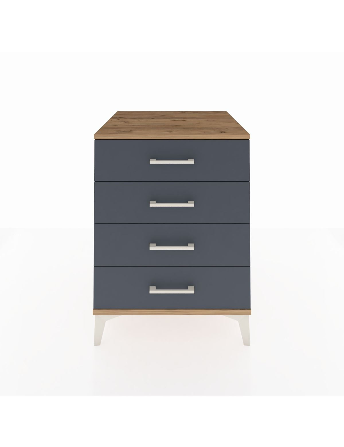 Kronos Komodin 4 Çekmeceli 60x59x80 Çam-Antrasit