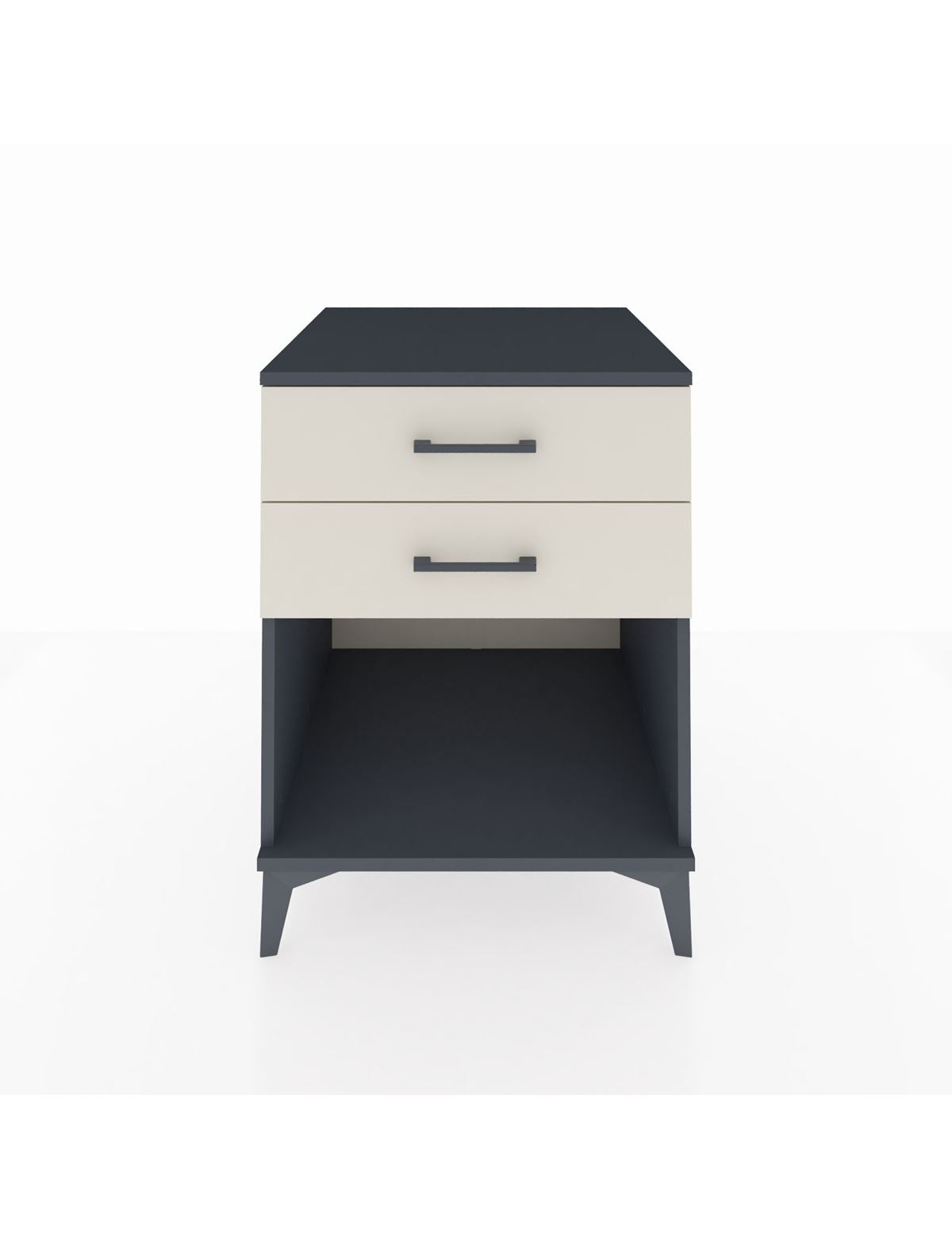 Kronos Komodin 2 Çekmeceli 60x59x80 Antrasit-Aytaşı