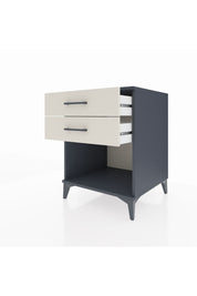 Kronos Komodin 2 Çekmeceli 60x59x80 Antrasit-Aytaşı